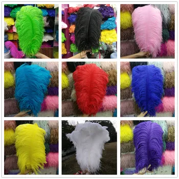 

High Quantity Wholesale 10 Pcs "Thick Stem" Male Ostrich Feathers 26-28inches/65-70cm For DIY Jewelry Craft Making Decoration