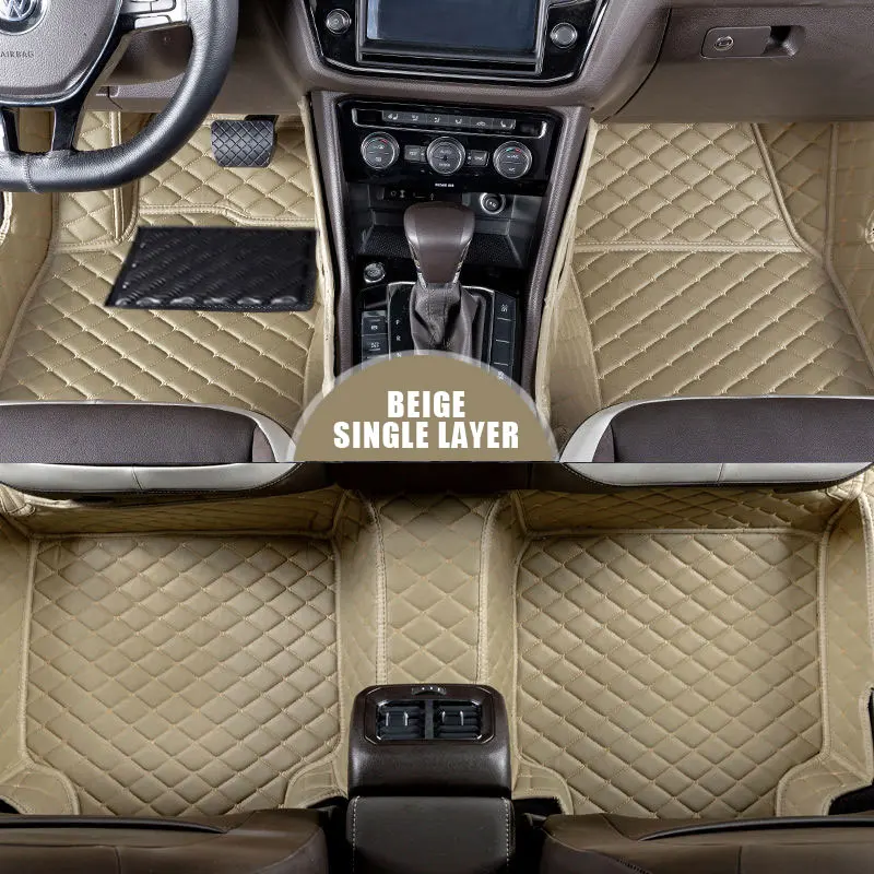Кожаные автомобильные коврики на заказ для Infiniti G35 Fx35 Fx37 Q50 Qx30 Qx60 Qx70 G25 G37 двойные коврики для багажника аксессуары - Название цвета: beige