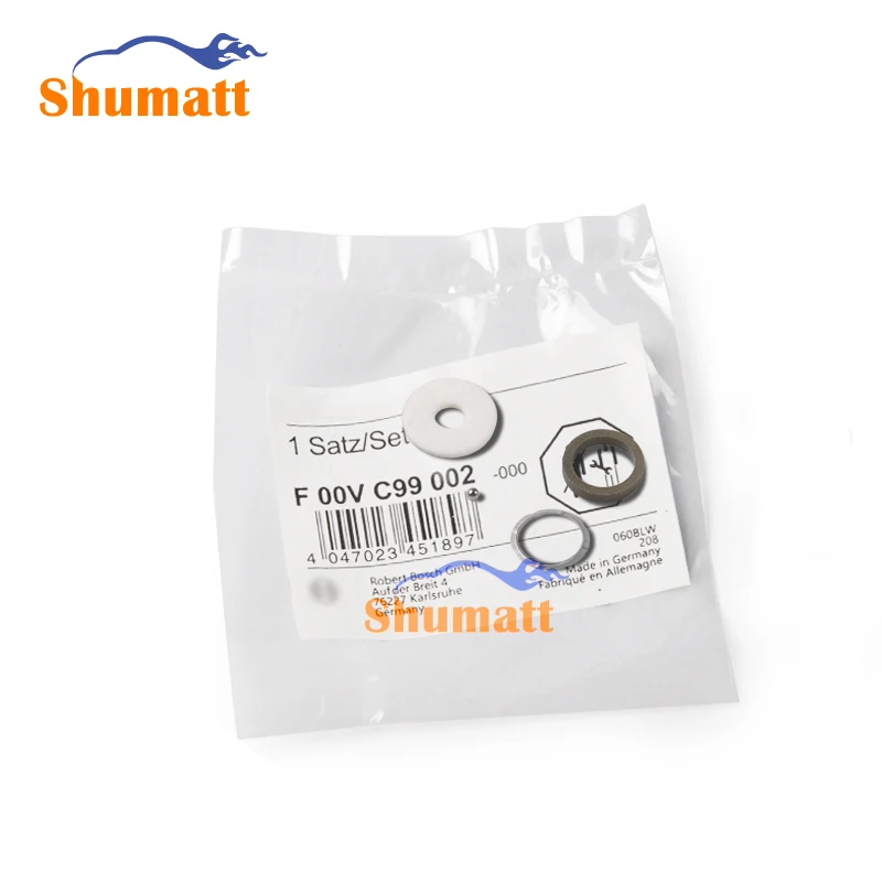 SHUAMT F00 VC9 9002 Injector Repair Kits Shim F 00V C05 001 Steel Ball 1.34mm Gasket Seal for 120 Series 100 Bags/lot