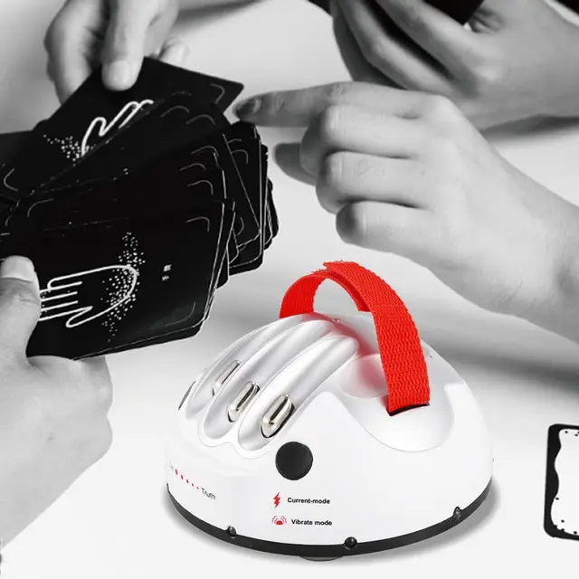 Polygraph Test Tricky Lie Detector Shocking Liar Funny Adjustable Adult Micro-Truth Party Game Consoles Gifts Toy 2