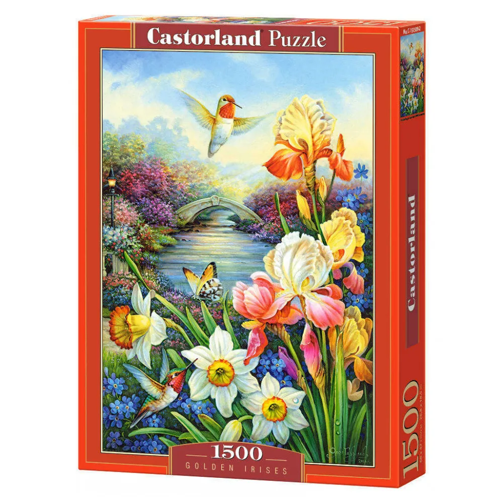 Пазл Золотые ирисы Castorland 1500 деталей