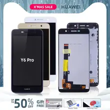 Дисплей для HUAWEI Honor 4C Pro Y6 Pro TIT-L01 LCD в сборе с тачскрином на рамке 5.0'' черный белый золото