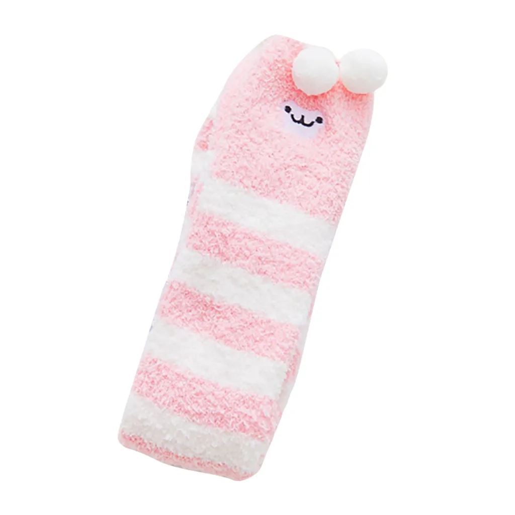 Женские хлопковые бархатные носки до колена; милые рождественские носки с принтом маленьких панд; подарки для пар; недорогие модные теплые носки; сезон осень-зима