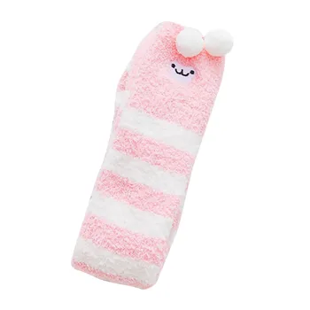 

Women's Knee Cotton Plus Velvet Socks Christmas Cute Little Pandas Print Couples Sisters Gifts Cheap Fashion Autumn Winter Warm