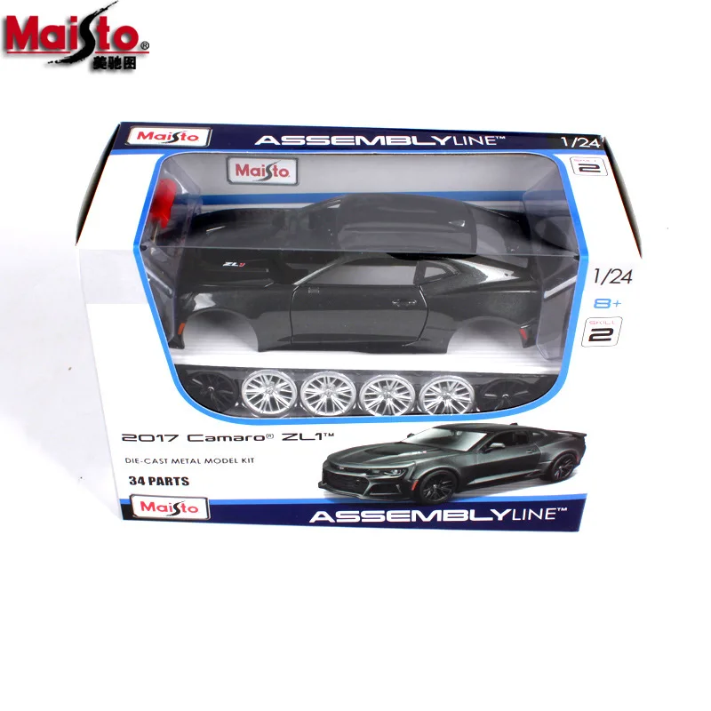 1-24 Maisto Camaro ZL1 Сборная модель автомобиля из сплава сборная DIY Украшение