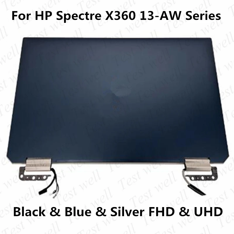 

Оригинальный тест well 13,3 ''FHD UHD для HP Spectre X360 13-AW 13-aw0007nu, сменный ЖК-дигитайзер, сенсорный экран, полная сборка