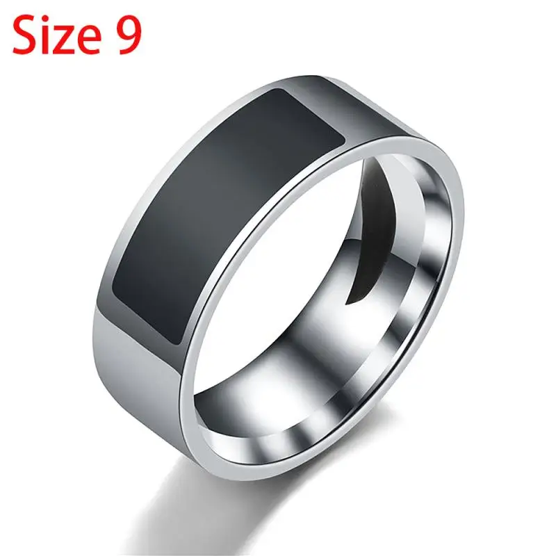 BlackSize9 NFC умное кольцо, ID карта, многофункциональное, водонепроницаемое, интеллектуальное, волшебное, умное, носить палец, цифровое кольцо для Android Windows, NFC Кольцо - Цвет: BlackSize9