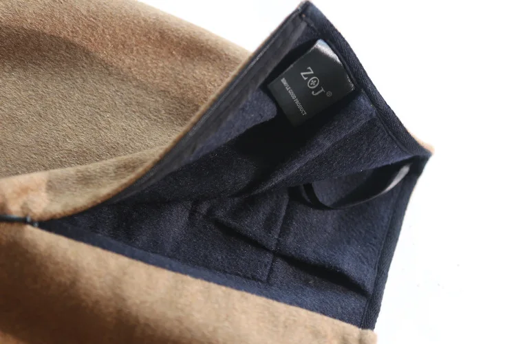 French Popular Double-Sided Double Color Wool Double-faced Woolen Goods Skirt New Style WOMEN'S Dress Autumn And Winter Woo