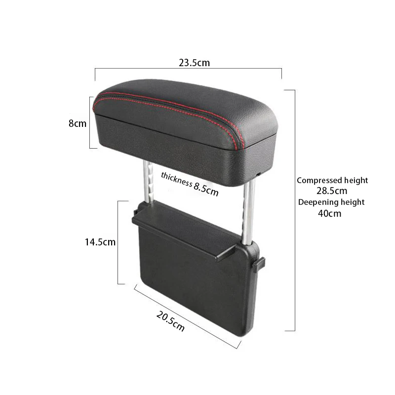 Car armrest box Car Armrest Box Elbow Support Adjustable Car Seat Gap Organizer Arm Rest Box for Cars Auto Accessories Armrest Cushion Universal