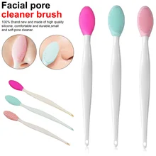 1 шт. инструмент для удаления угрей очиститель для лица щетка силиконовая задняя головка угри на носу очиститель пор щетка средство для удаления лица
