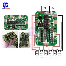 Diymore 6S 15A 24V PCB плата защиты BMS для 6 пакетов 18650 литий-ионная литиевая батарея модуль
