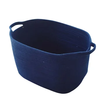 

Nursery Clothing Durable With Handle Bedroom Practical Home Storage Basket Laundry Kids Toy Gadget Organizer Foldable Woven Rope