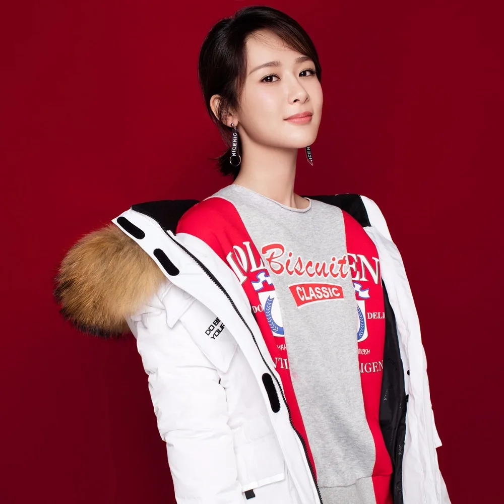 Модные высококачественные новые зимние теплые Пуховики с воротником из