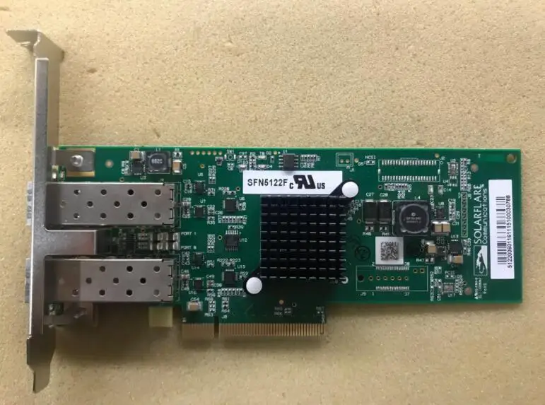 Сервисная сетевая карта Solarflare SFN5122F волоконная Двухпортовая 10-гигабитная