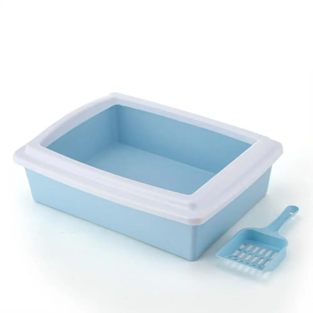 Indoor Cat Sandbox Kitten Litter Box Cat Dog Tray with Scoop Kitten Dog Clean Toilette Home Plastic Sand Box Supplies Indoor Cat Sandbox Kitten Litter Box Cat Dog Tray with Scoop Kitten Dog Clean Toilette Home Plastic Sand Box Supplies