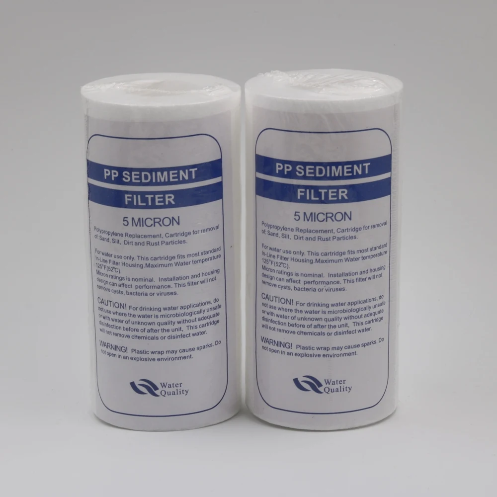 Бесплатная доставка 2 шт./лот полипропиленовый фильтр для воды 5 Дюймов микрон
