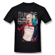 Харли Куинн отряд самоубийц футболка для мужчин размера плюс мужские хлопковые футболки уличная одежда