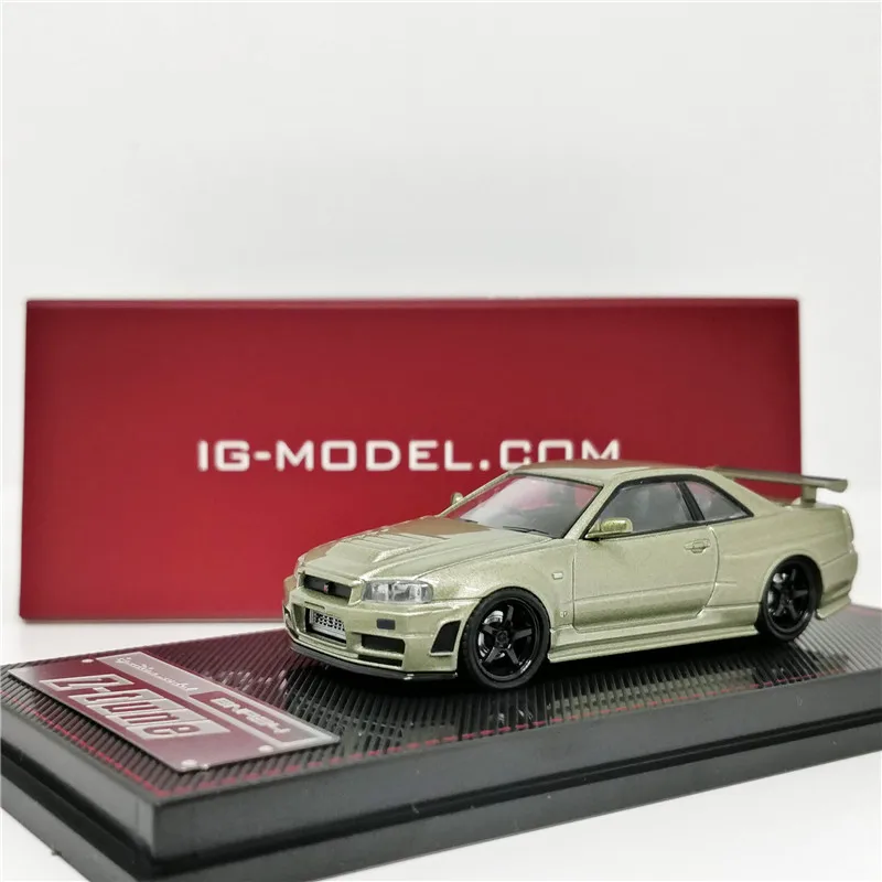 

IG Ignition 1:64 Nismo Nissan GTR R34 Z-tune Green Diecast Model Car