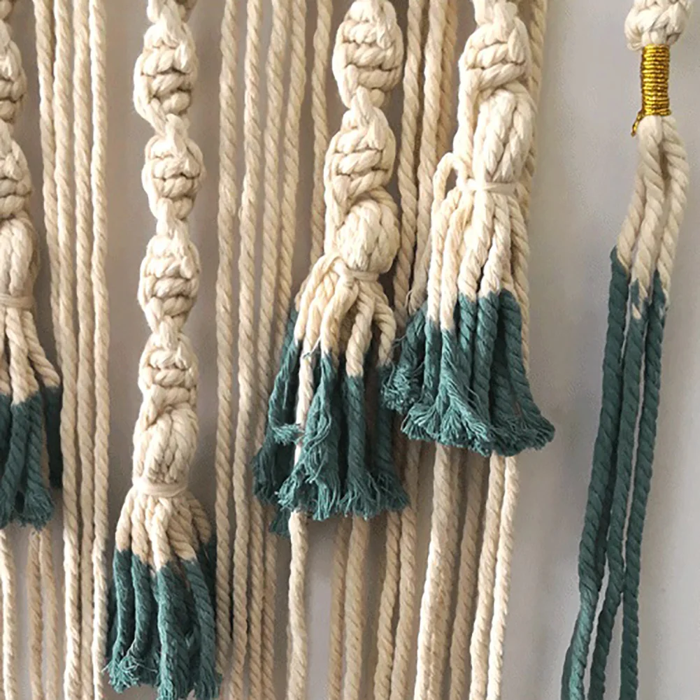 2 Styles Macrame Woven Wall Hanging Boho Chic Bohemian Room Geometric Tapestry Art Beautiful Apartment Dorm Room Decoration