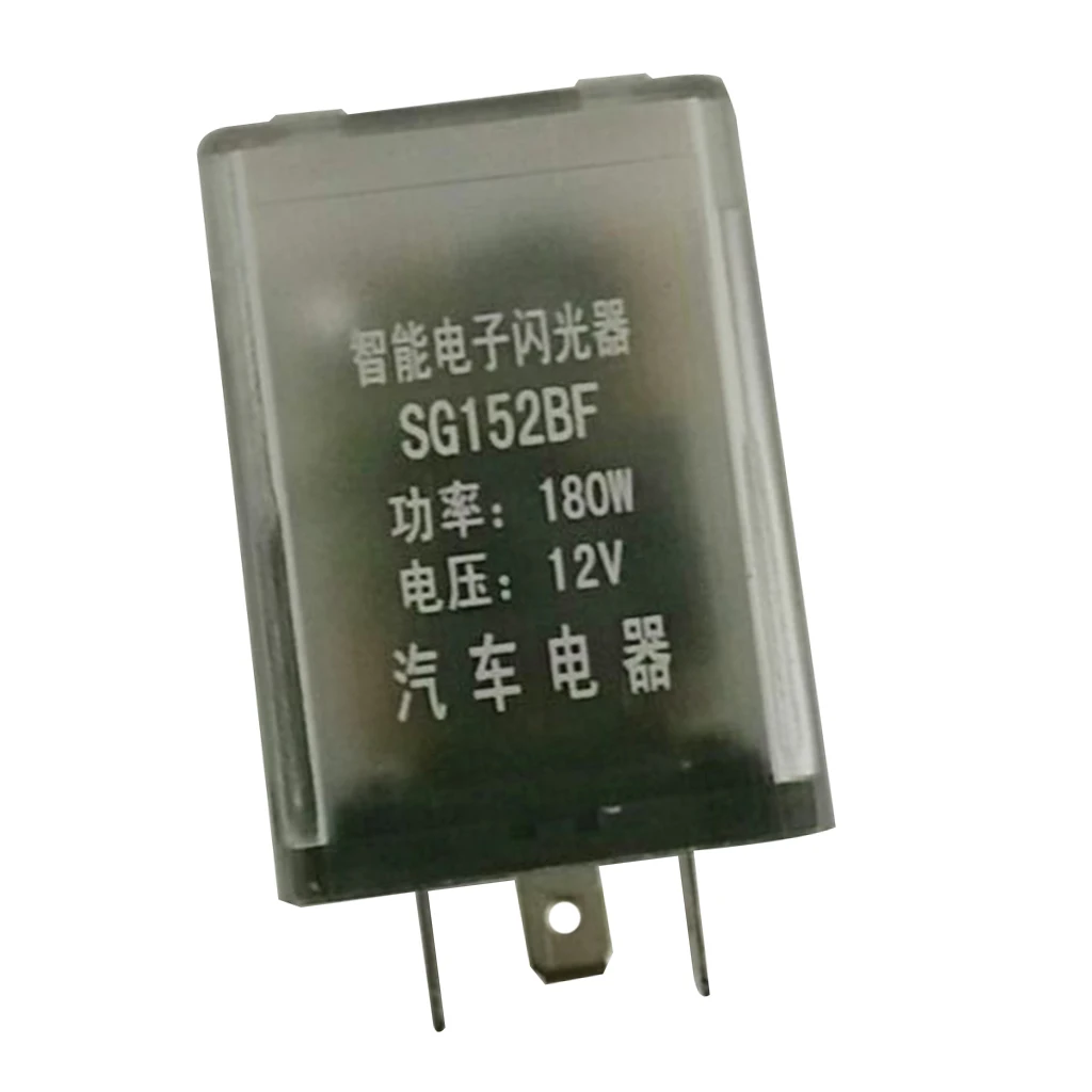 DC12V 3Pin Car LED Light Flasher Relay Turn Signal Rate Control 160W+Buzzer