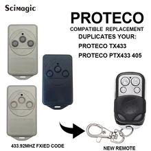 For PROTECO TX433 PTX433 405 PTX433 AZUL 433.92MHz remote control PROTECO transmitter clone gate Garage door opener