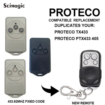 

For PROTECO TX433 PTX433 405 PTX433 AZUL 433.92MHz remote control PROTECO transmitter clone gate Garage door opener