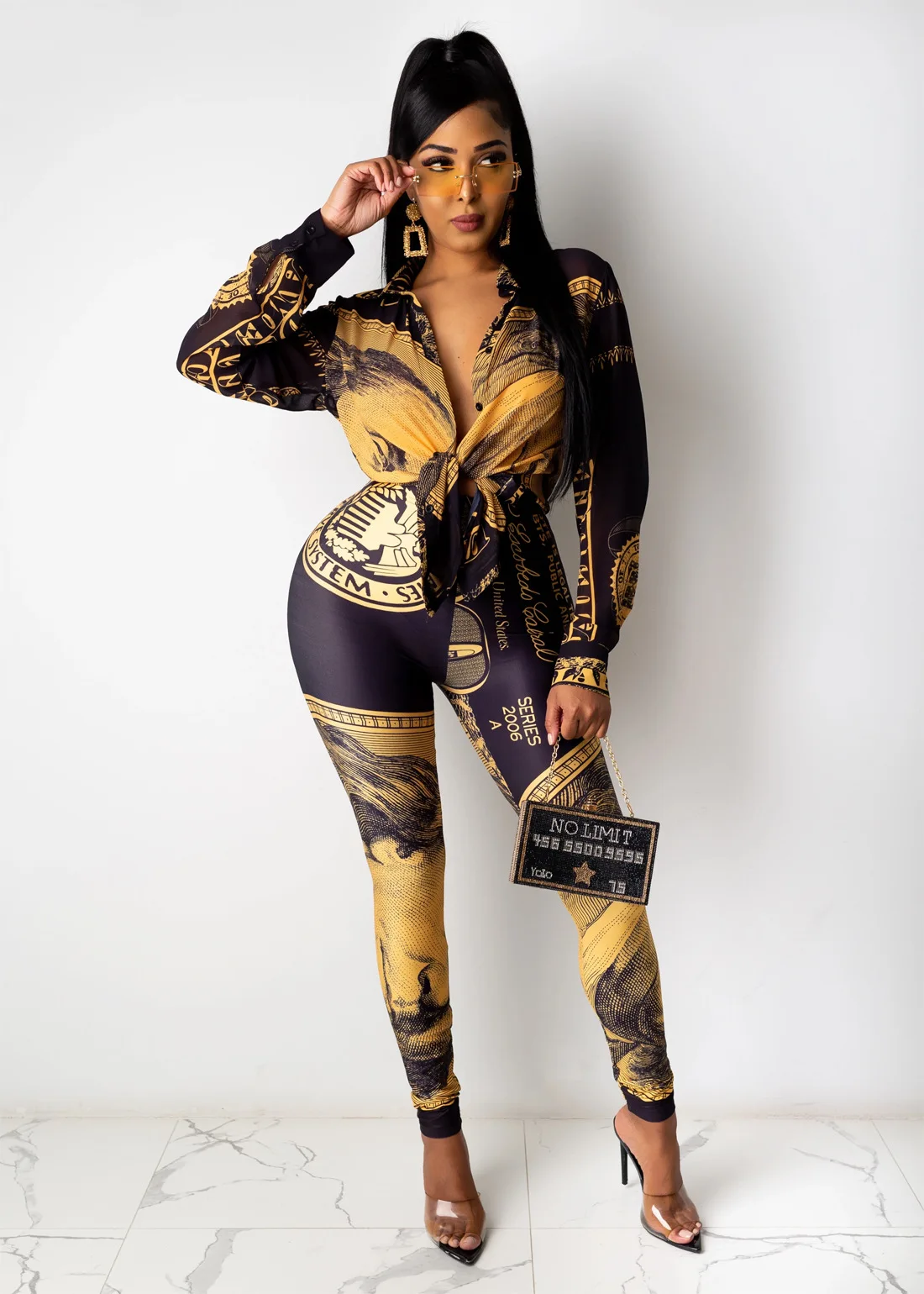 Pants Bodycon Leggings Matching Sets 