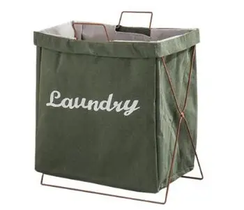 

L-4 wz kind of wz Grass Knit Foldable Storage Laundry Toy Big Belly Basket