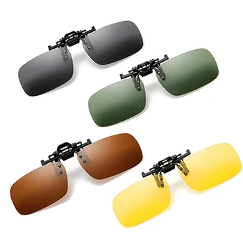 

13cm Car Night Vision Driver Glasses Motorcycle Car Polarized Clip On Sunglasses Lens Glare Outdoor Goggle Sun Glasses