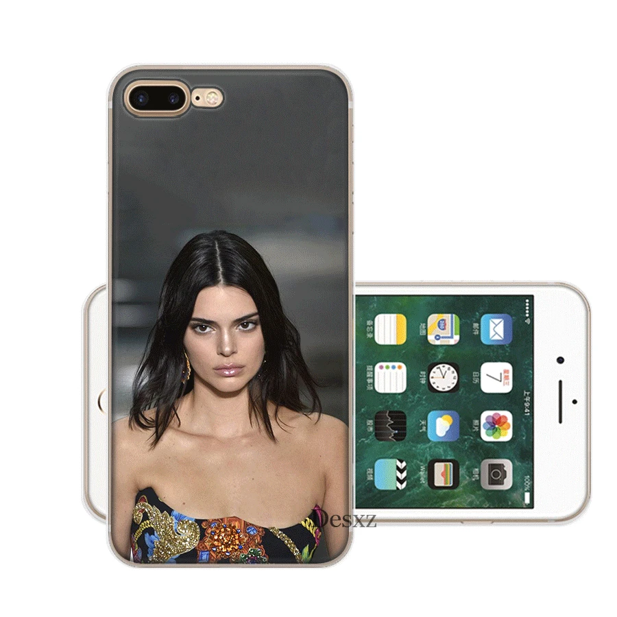 Чехол для мобильного телефона tpu для iPhone 11 Pro X XS Max iPhone XR 6 6S 7 8 Plus 5 5S SE чехол Kendall Jenner красивый - Цвет: 4