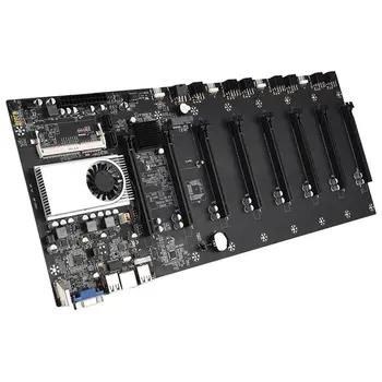 BTC-37 Miner Motherboard CPU Set 8 Video Card Slot DDR3 Memory Integrated VGA Interface Low Power Consumption