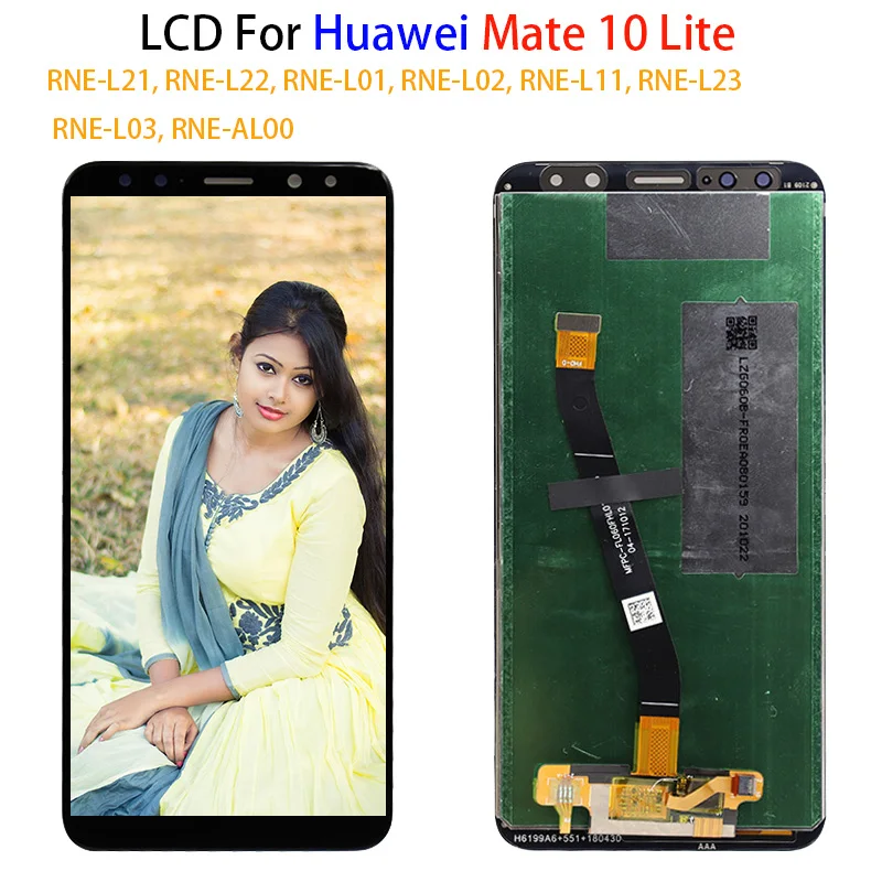 ЖК-дисплей 5 9 дюйма для Huawei Mate 10 Lite RNE L01 L02 L03 L21 L22 дисплей с сенсорным экраном и