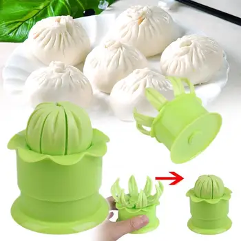 

1PC Chinese Baozi Mold Steamed Stuffed Bun Mold Baozi Maker Dim Sum Shaper DIY Green Household Making Mould Pastry Pie Dumpling