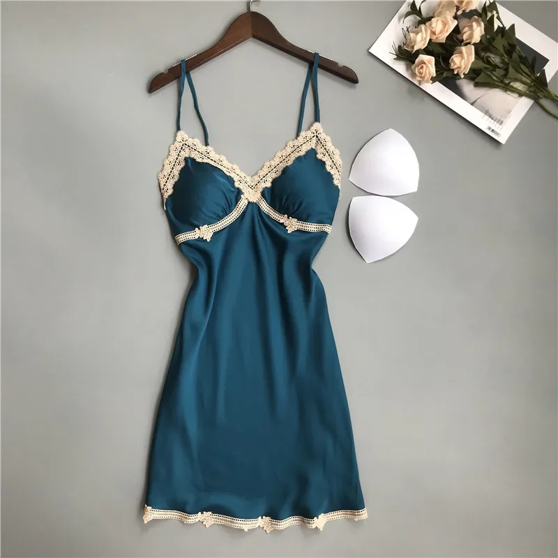 

Ночная рубашка Babydoll, синяя Домашняя одежда, Милая Ночная рубашка, женская ночная рубашка, женская сексуальная ночная рубашка на бретельках, женское нижнее белье, одежда для сна