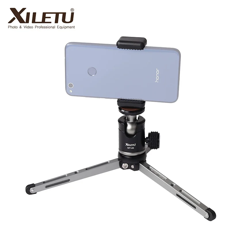 Настольный кронштейн XILETU MT26 + XT15 из алюминиевого сплава настольный мини штатив с