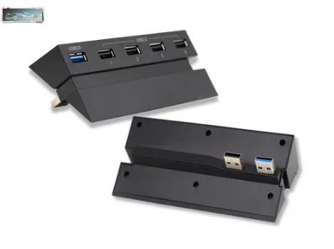 5 концентратор usb-порт для PS4 высокоскоростная консоль расширительный сплиттер зарядное устройство адаптер(1 USB3.0 и 4 USB2.0