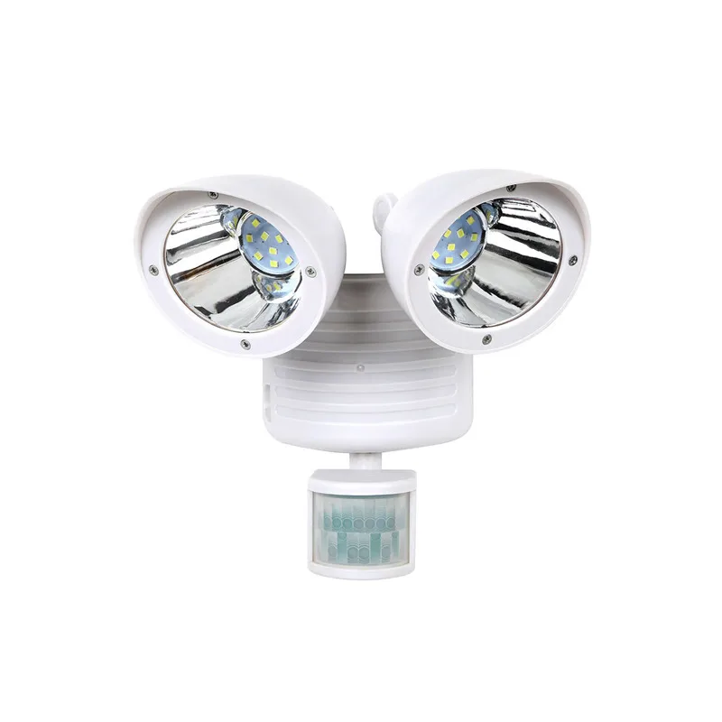 

HLZS-22 LED Dual Security Detector Solar Spot Light Motion Sensor Outdoor Floodlight,White