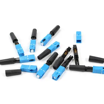 

100pcs FTTH SC APC Fast Connector Single-mode Fiber Optic SC UPC Fiber Connector D0AC