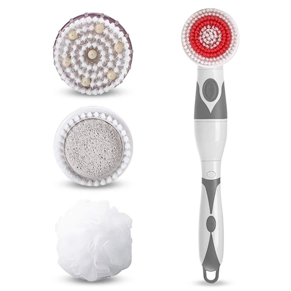 Escova de Chuveiro Limpeza à Prova Elétrica Rotação Massagem Banho Spa Dwaterproof Água Purificador Traseiro 2020 17 Tratamentos esfoliantes e p corpo