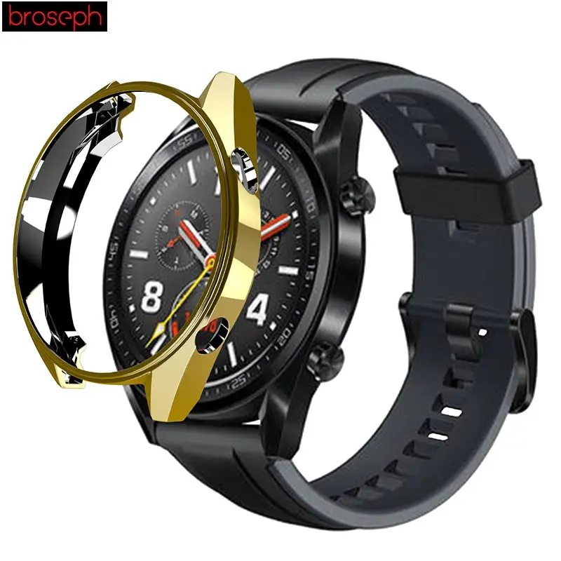ТПУ изящные часы защитный чехол для huawei Watch GT чехол против царапин Корпус рамка смарт-часы аксессуары