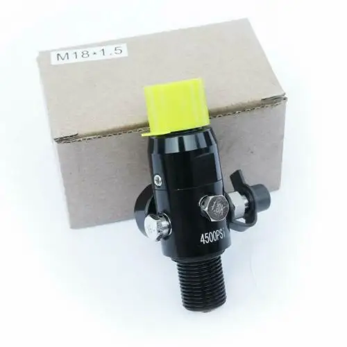 

M18*1.5 Thread Paintball Valve Regulator HPA Output 1200psi PCP Air Tank 4500psi