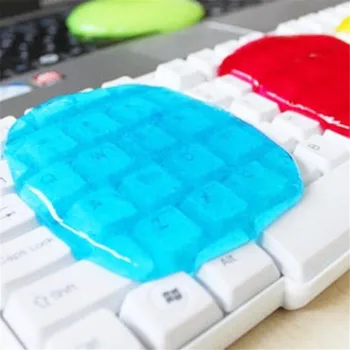 

Clean Slimy Gel Computer Keyboards PC Laptop Magic Sticky Jelly Compound Super mud Slimy Gel Dust Clean Color Random