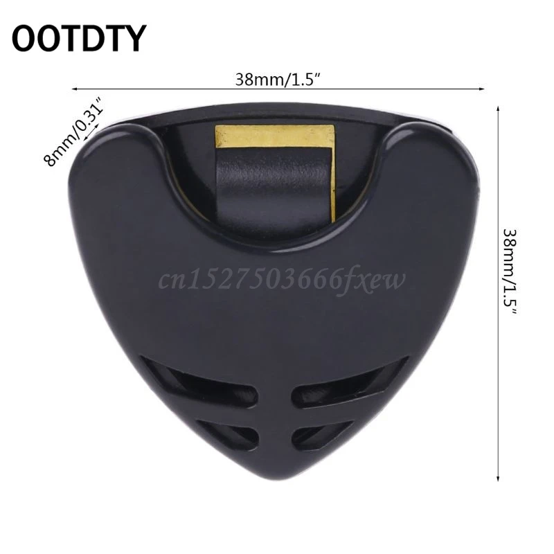 Description Picture 2 of item1/5/10Pcs Guitar Pick Holder Plastic Plectrum Case Mediator Quick Storage Self Adhesive Triangle Shape