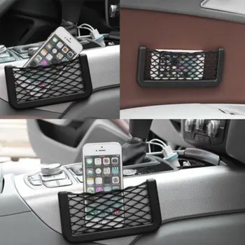 

1pcs Universal Car Seat Side Back Storage Elastic Mesh Net Bag Phone Holder Pocket Organizer