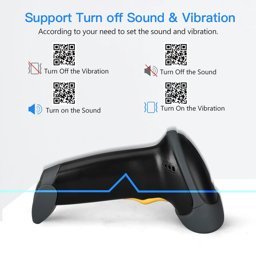 Eyoyo EY-H2ハンドヘルドusb有線バーコードスキャナ1D 2D qrバーコード