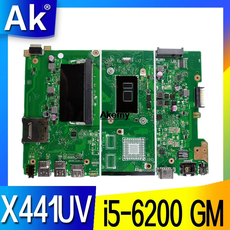 X441UV X441UAmotherboard для For Asus X441U X441UAK F441U A441U материнская плата ноутбуков тестовая i5-6200 GM |