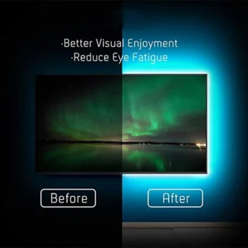 

DIY TV PC Dream Screen USB LED Strip HDTV Computer Monitor Backlight Addressable LED Strip Full Set DTT