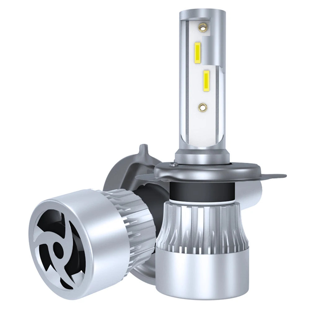 LED Headlight Bulbs H8 H9 H11 12V 9005 9006 H4 H7 H1 CSP Chips 72W 12000LM Mini Size Car LED Lamp 6000K LED Hot Sale No1