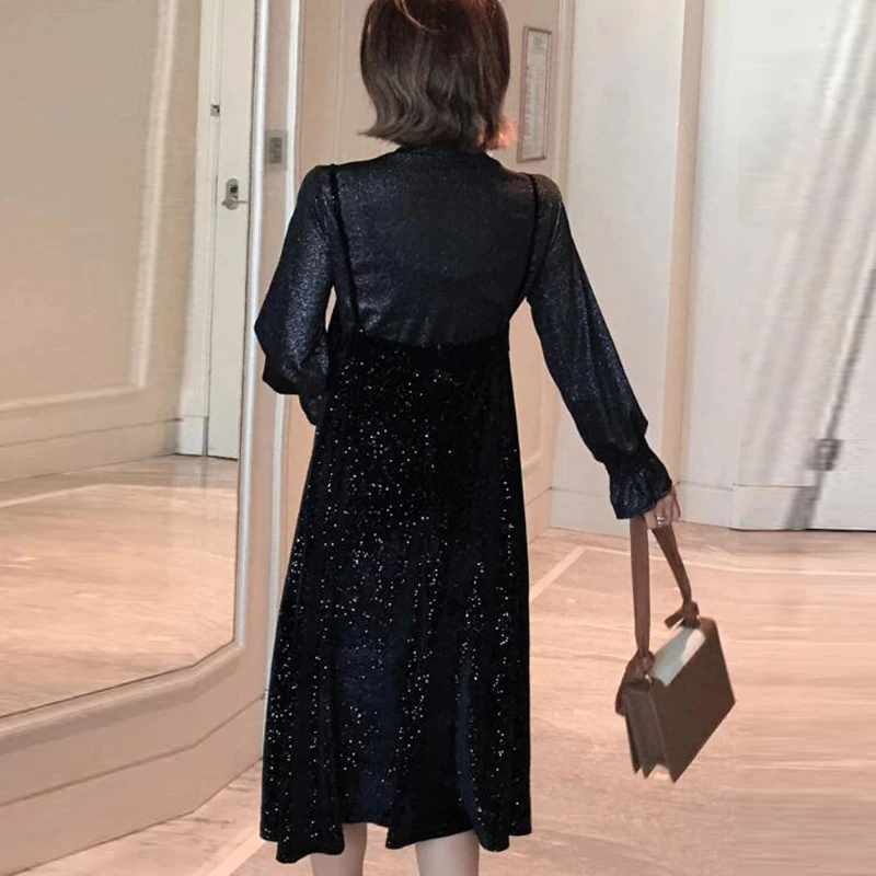 Костюм из двух предметов, платья для беременных с блестками для фотосессии, женское платье для беременных, реквизит для фотосессии, платья для беременных женщин