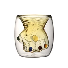 Бесконечная перчатка танос стеклянная кулак чашка поставляется с прохладной маска Таноса для кофе чашки молока кружки подарки для Marvel Funs